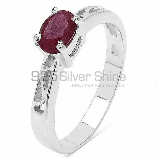 Natural Dyed Ruby Gemstone Rings In Fine 925 Sterling Silver 925SR3110_2