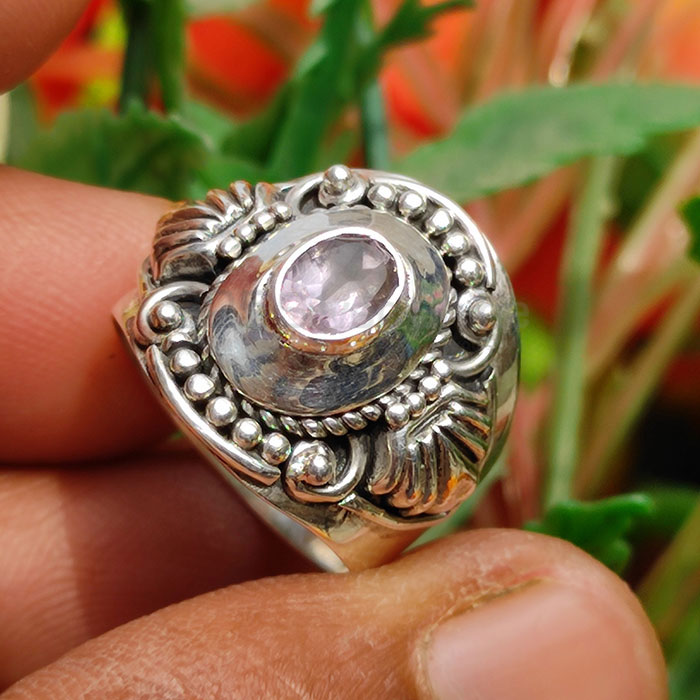 Boho Design Amethyst Sterling Silver Rings SSR96_2