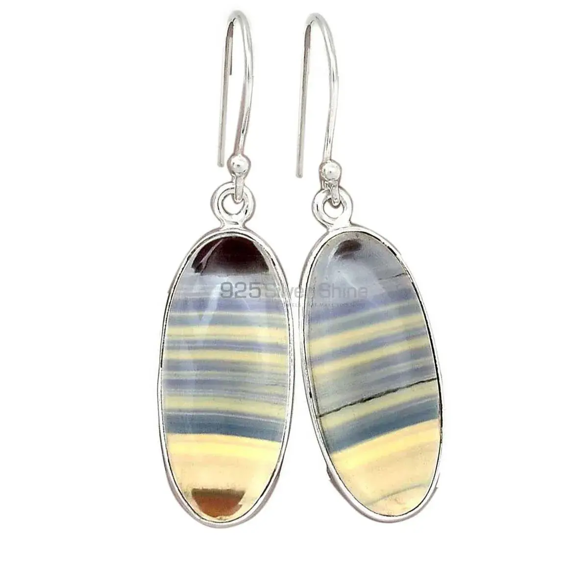 Natural Fluorite Gemstone Earrings In 925 Sterling Silver Jewelry 925SE2284_6