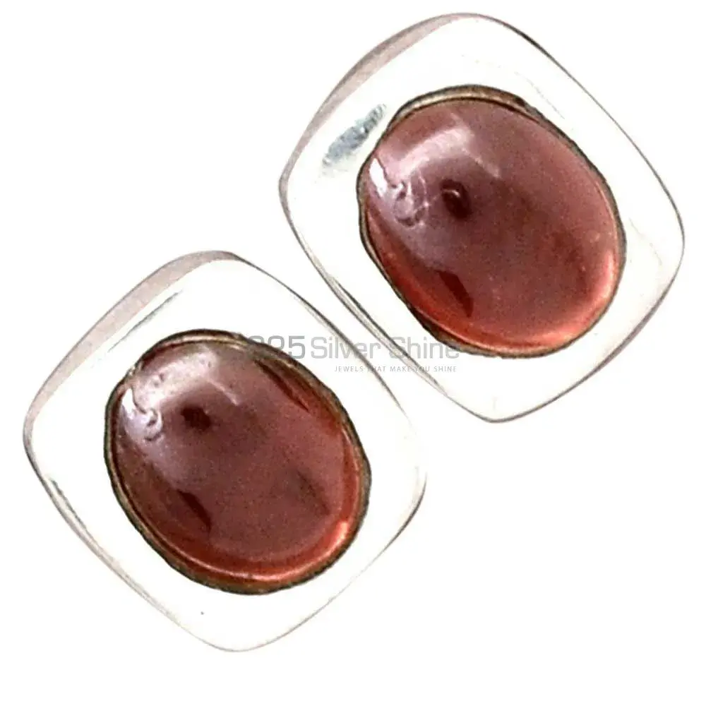 Natural Garnet Gemstone Earrings In 925 Sterling Silver Jewelry 925SE2211_6