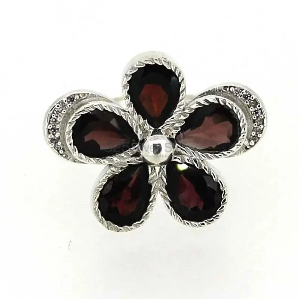 Natural Garnet Gemstone Handmade Ring In Sterling Silver 925SR043-2_1