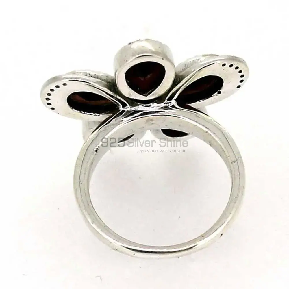 Natural Garnet Gemstone Handmade Ring In Sterling Silver 925SR043-2_2