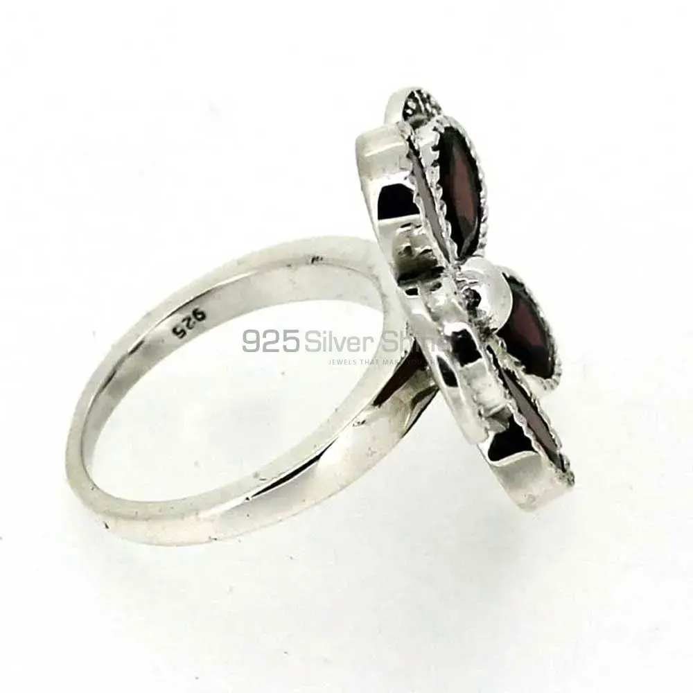 Natural Garnet Gemstone Handmade Ring In Sterling Silver 925SR043-2_2