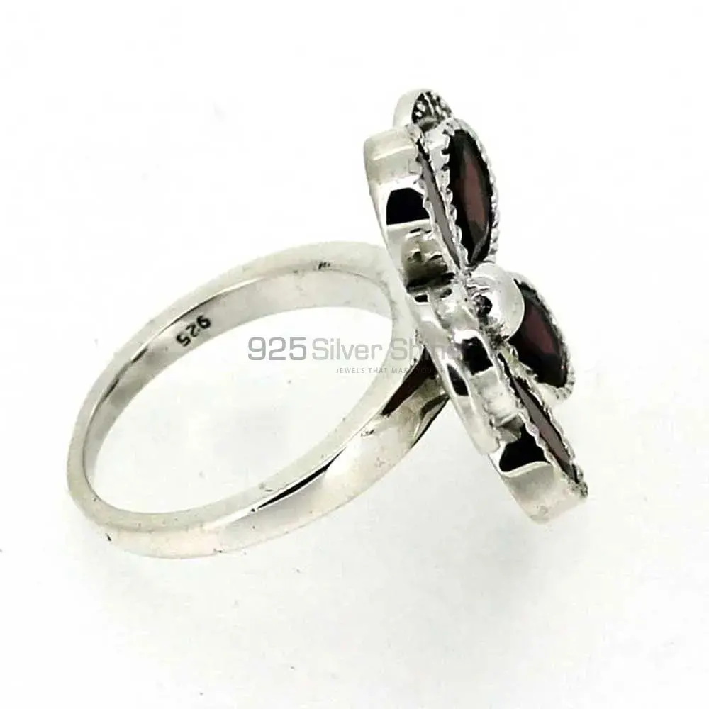 Natural Garnet Gemstone Handmade Ring In Sterling Silver 925SR043-2_3