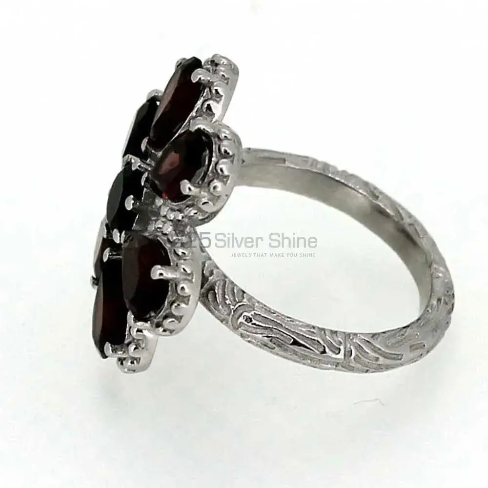 Boho Design Sterling Silver Garnet Rings 925SR035_0