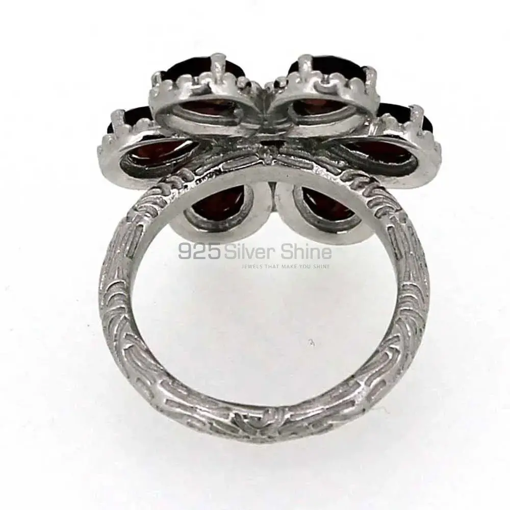 Boho Design Sterling Silver Garnet Rings 925SR035_1