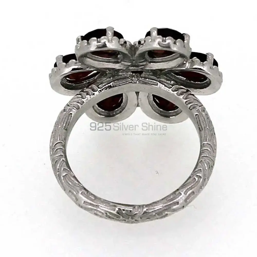 Boho Design Sterling Silver Garnet Rings 925SR035_2