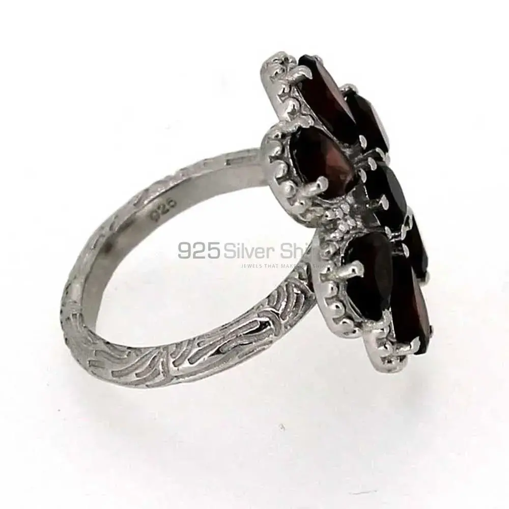 Boho Design Sterling Silver Garnet Rings 925SR035_4