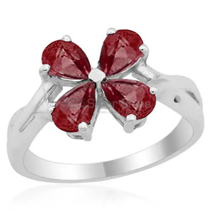 Natural Garnet Gemstone Rings Exporters In 925 Sterling Silver Jewelry 925SR1794