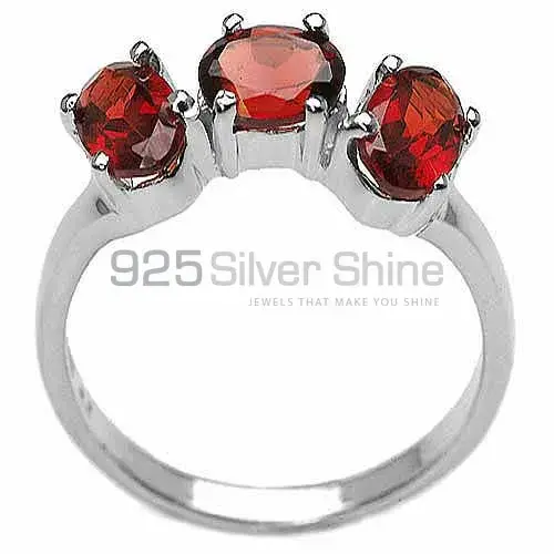 Natural Garnet Gemstone Rings In 925 Sterling Silver 925SR3183_1