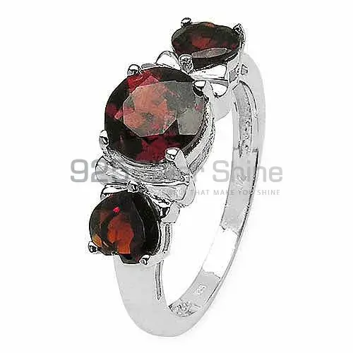 Natural Garnet Gemstone Rings In 925 Sterling Silver 925SR3198_1