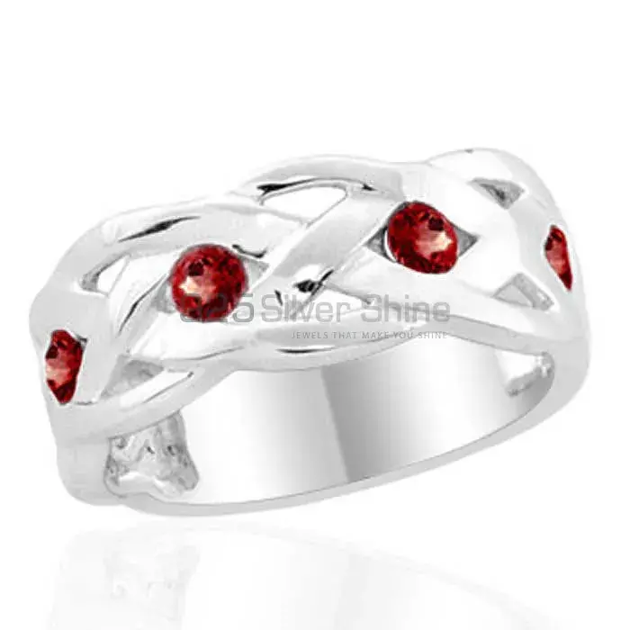 Natural Garnet Gemstone Rings In Fine 925 Sterling Silver 925SR1995