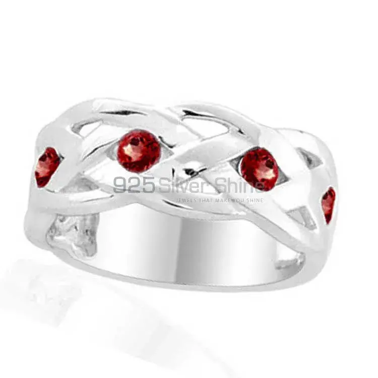 Natural Garnet Gemstone Rings In Fine 925 Sterling Silver 925SR1995_1