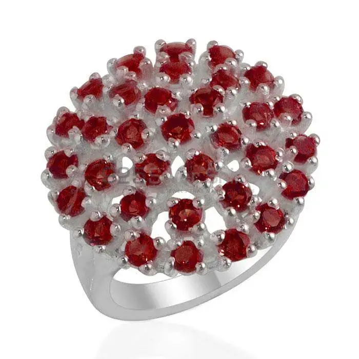 Natural Garnet Gemstone Rings In Fine 925 Sterling Silver 925SR2153