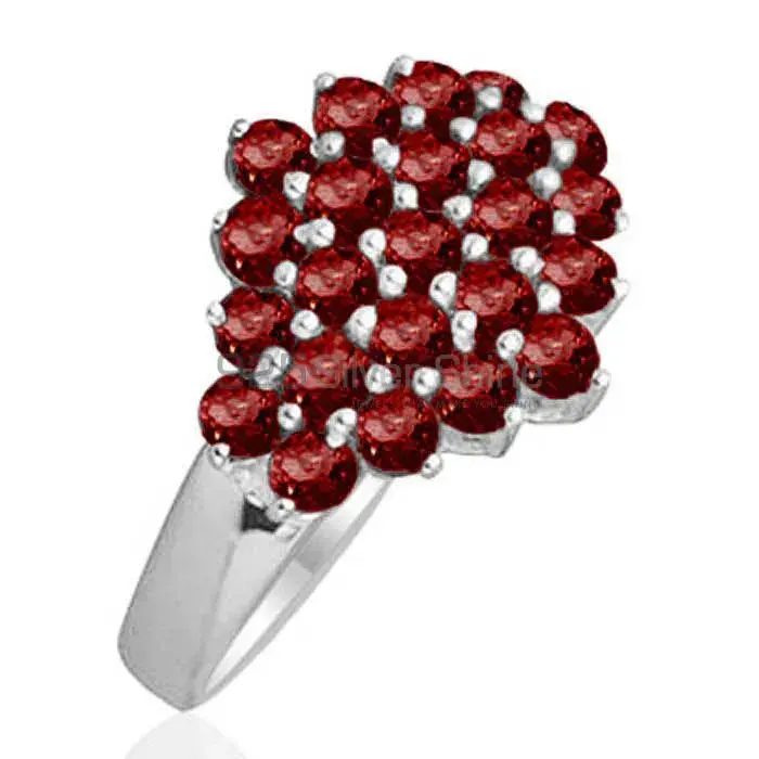 Natural Garnet Gemstone Rings In Solid 925 Silver 925SR1834