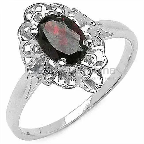 Sterling Silver Garnet January Birthstone Rings 925SR3137