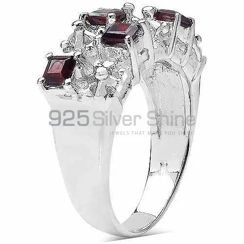 Natural Garnet Gemstone Rings Manufacturer In 925 Sterling Silver Jewelry 925SR3310_0