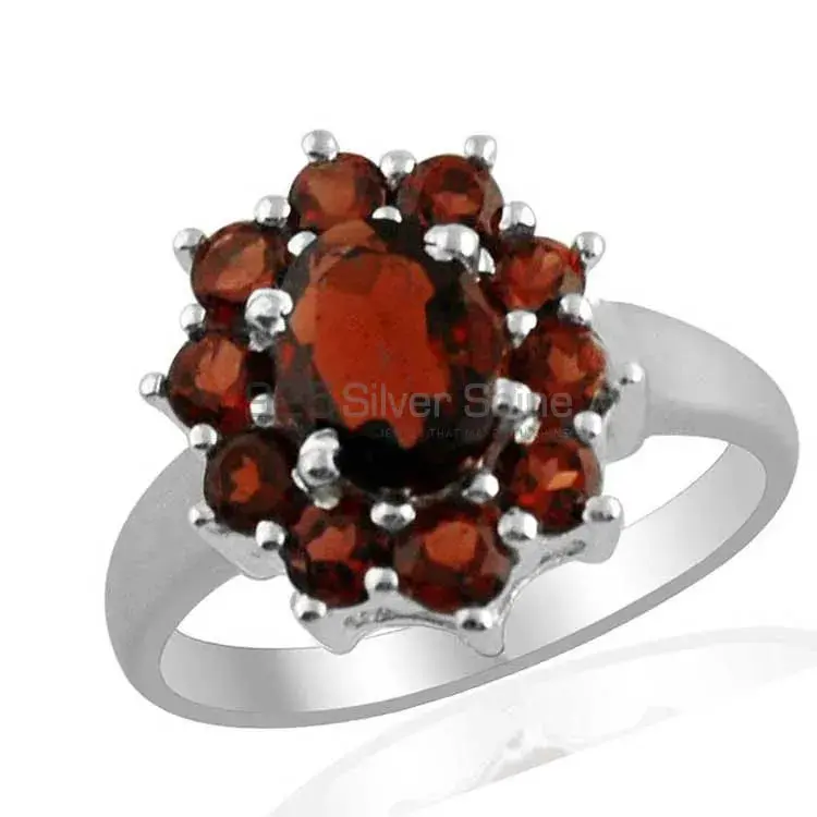 Natural Garnet Gemstone Rings In 925 Sterling Silver Jewelry 925SR1393_0