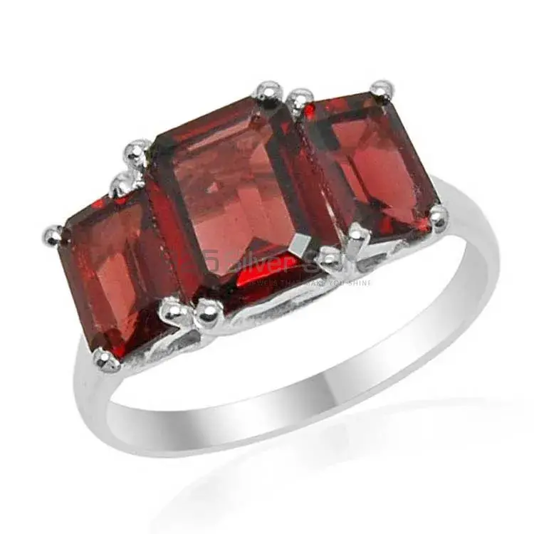 Natural Garnet Gemstone Rings In 925 Sterling Silver Jewelry 925SR1551_1