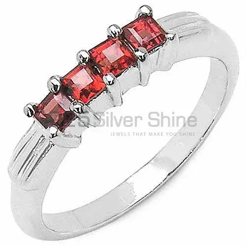 Natural Garnet Gemstone Rings Wholesaler In 925 Sterling Silver Jewelry 925SR3128