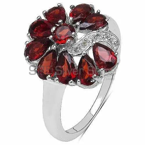 Natural Garnet Gemstone Rings Wholesaler In 925 Sterling Silver Jewelry 925SR3380_1
