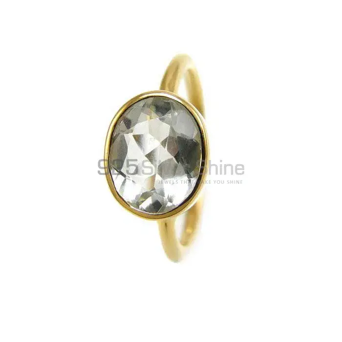 Natural Green Amethyst Sterling Silver Rings 925SR3832