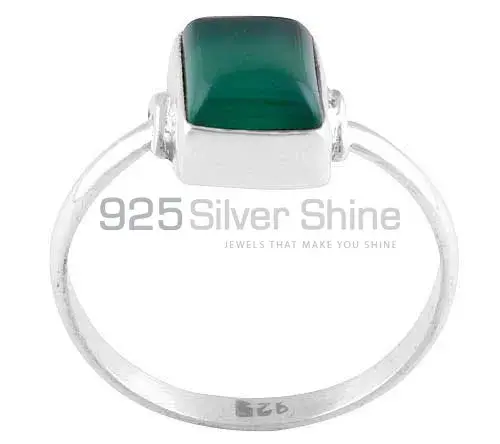 Natural Green Onyx Gemstone Rings Exporters In 925 Sterling Silver Jewelry 925SR2818_0