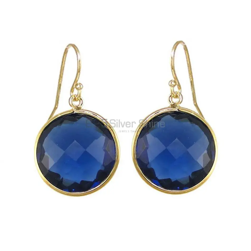 Natural Hydro Iolite Gemstone Earrings In 925 Sterling Silver Jewelry 925SE1949_0