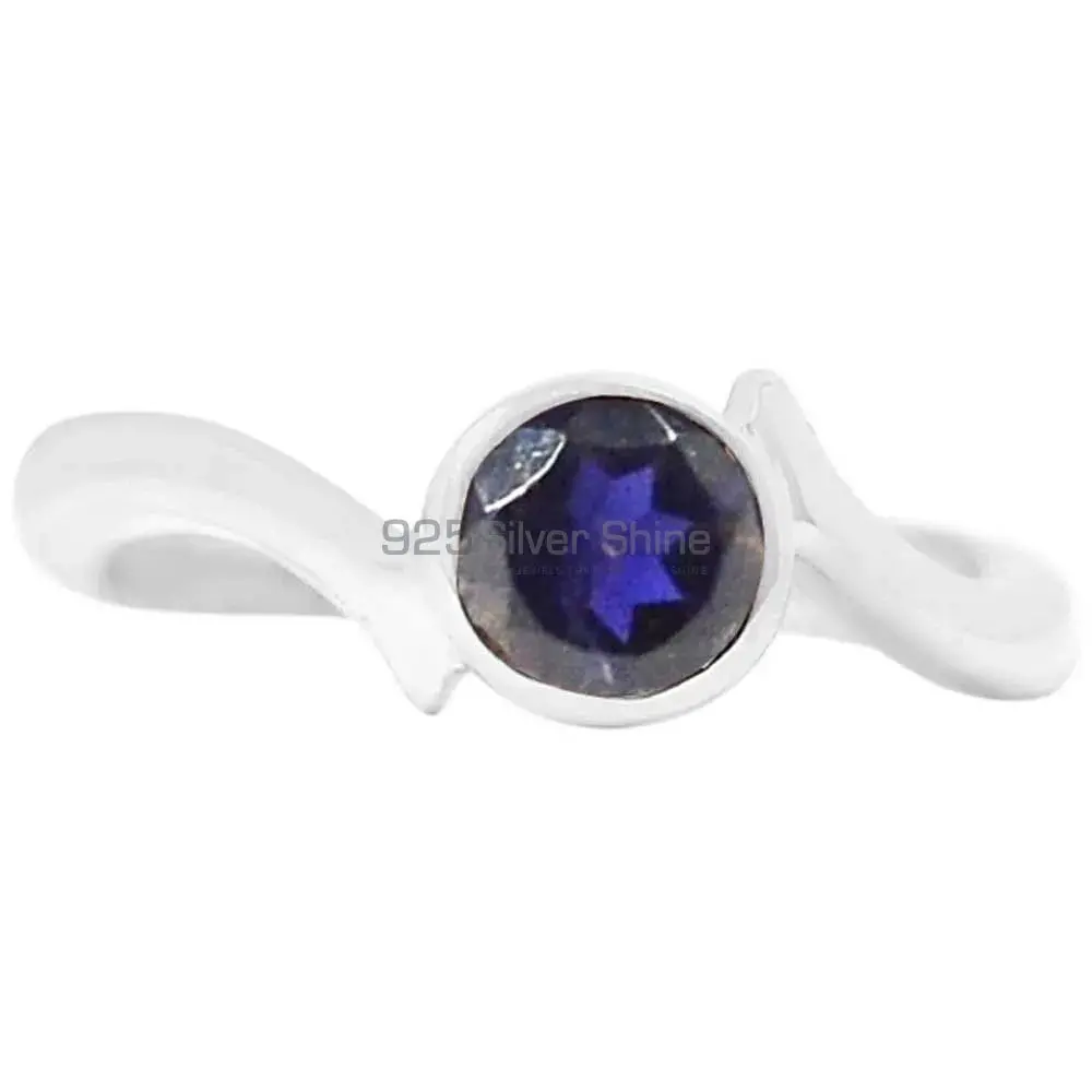 Sterling Silver Iolite Engagement Rings 925SR099-2