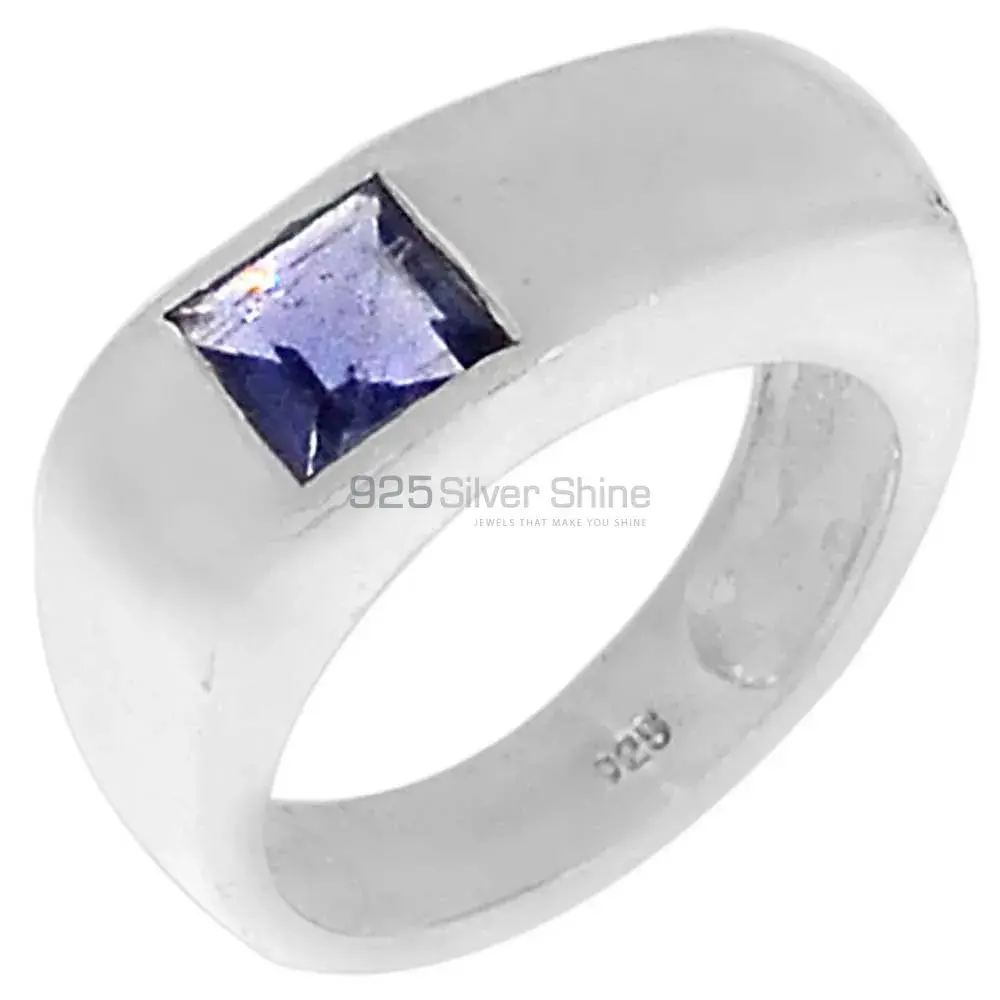 Natural Iolite Birthstone Sterling Silver Rings 925SR098-3