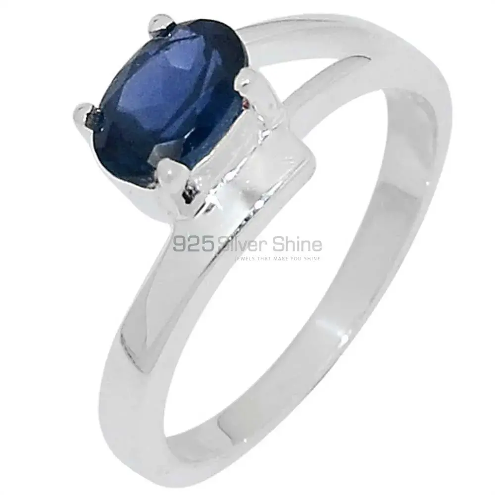 Sterling Silver Iolite September Birthstone Rings 925SR088-4