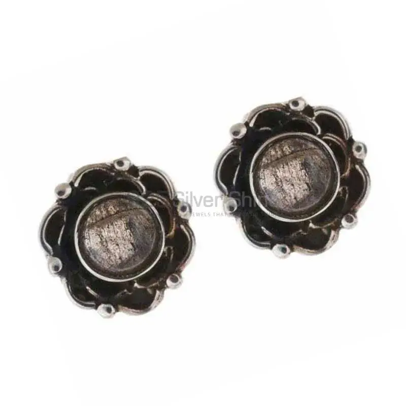 Natural Labradorite Gemstone Earrings In 925 Sterling Silver 925SE1168_1