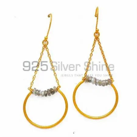 Natural Labradorite Gemstone Earrings In 925 Sterling Silver 925SE1247