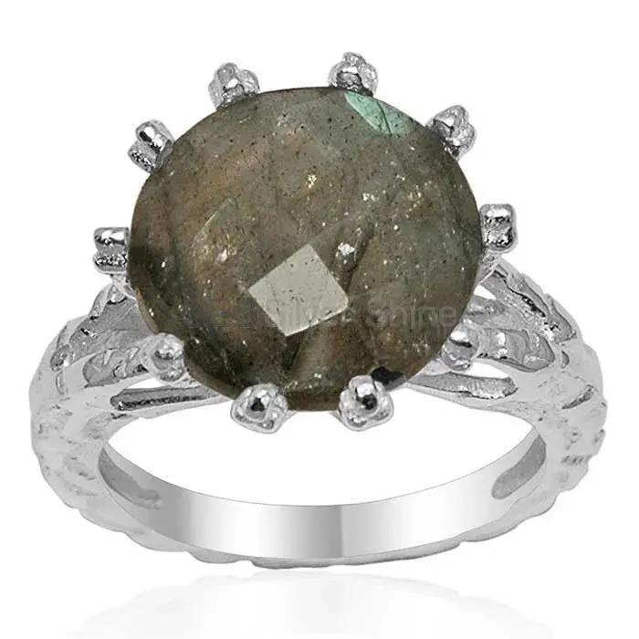 Natural Labradorite Gemstone Rings Manufacturer In 925 Sterling Silver Jewelry 925SR1639