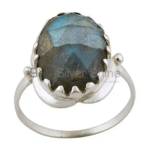 Natural Labradorite Gemstone Rings Manufacturer In 925 Sterling Silver Jewelry 925SR3389