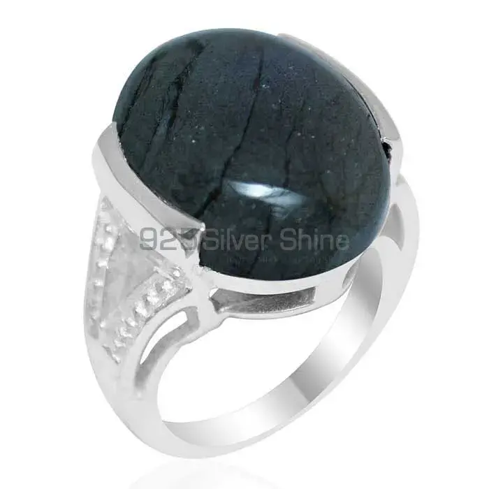 Natural Labradorite Gemstone Rings Suppliers In 925 Sterling Silver Jewelry 925SR1858