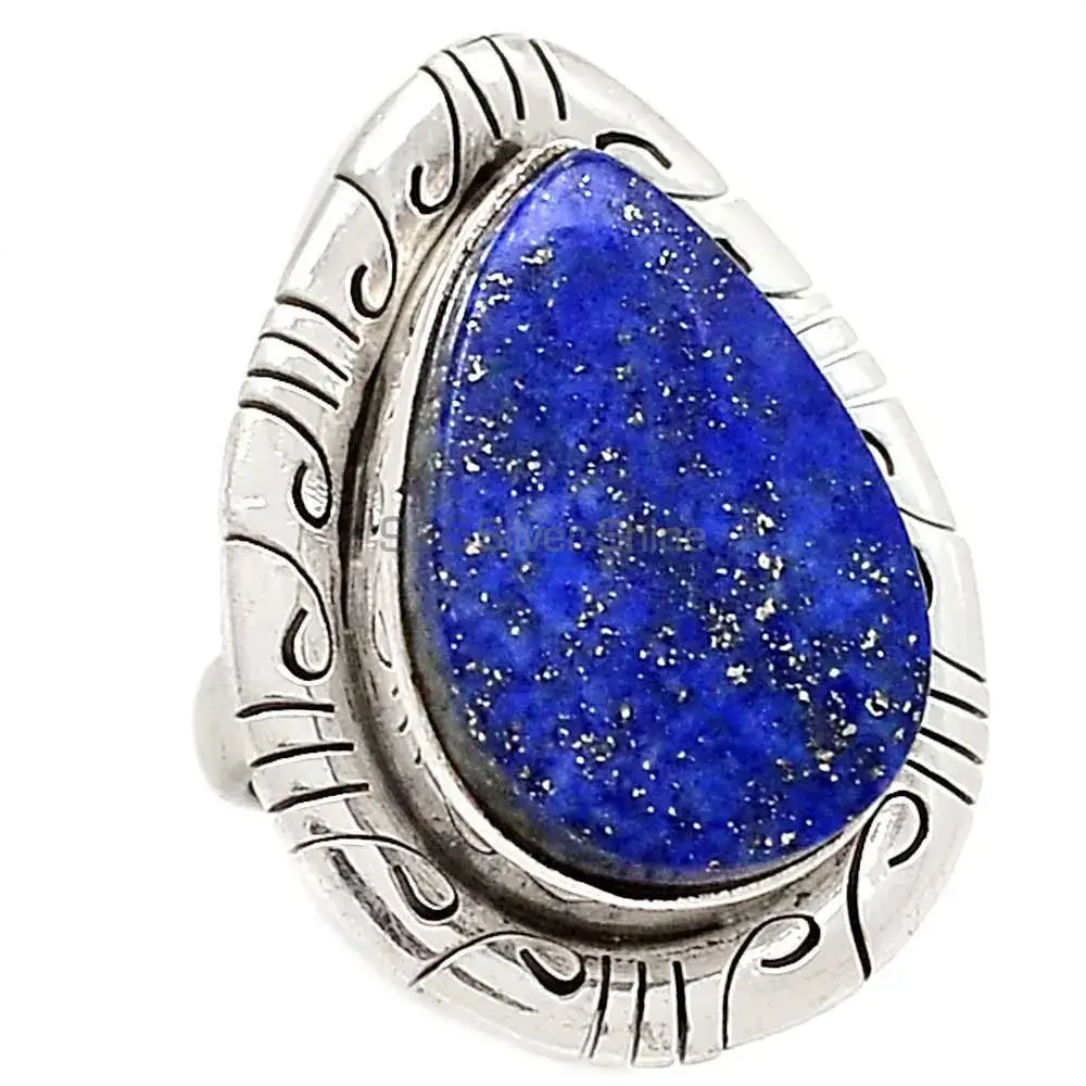 Natural Lapis Gemstone Ring In 925 Solid Silver Jewelry 925SR2316_0