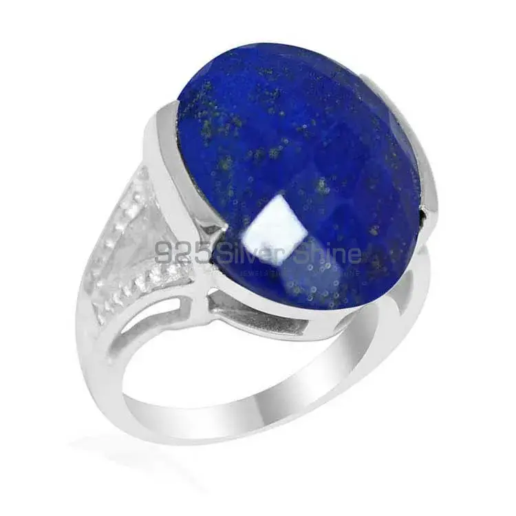 Natural Lapis Gemstone Rings Exporters In 925 Sterling Silver Jewelry 925SR1861_0