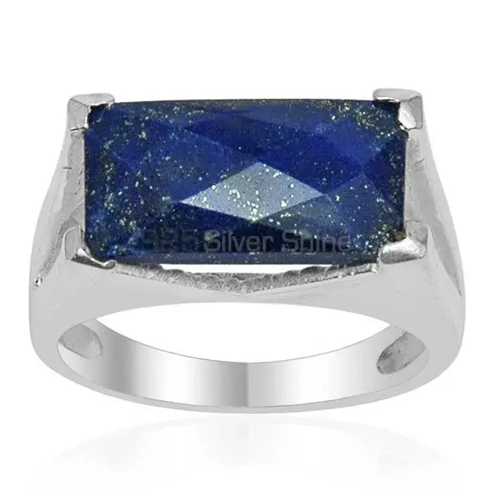 Natural Lapis Gemstone Rings In Solid 925 Silver 925SR1530_0