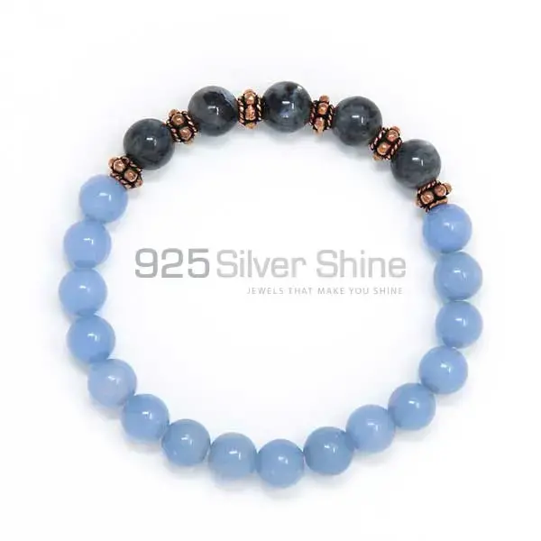 Natural Loose Labradorite Gemstone Beads Bracelets 925BB109_0