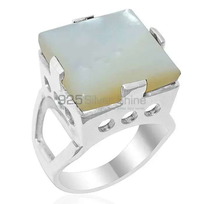 Natural Mother Of Pearl Gemstone Rings In Fine 925 Sterling Silver 925SR1916_0