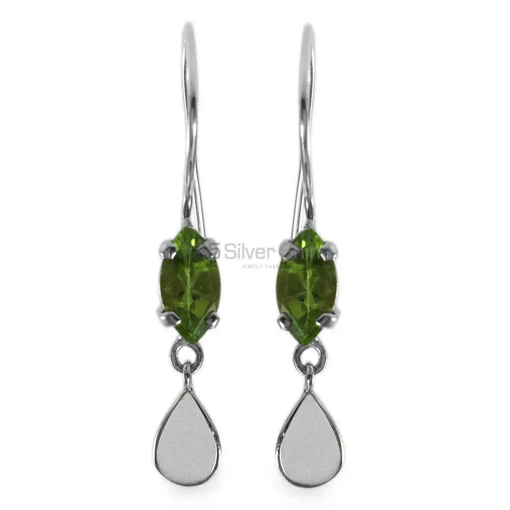 Natural Multi Gemstone Earrings In 925 Sterling Silver Jewelry 925SE1356