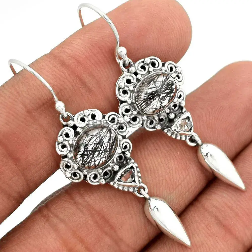 Natural Multi Gemstone Earrings Exporters In 925 Sterling Silver Jewelry 925SE2448_0