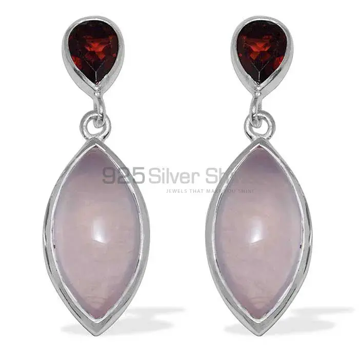 Natural Multi Gemstone Earrings In 925 Sterling Silver Jewelry 925SE891_0