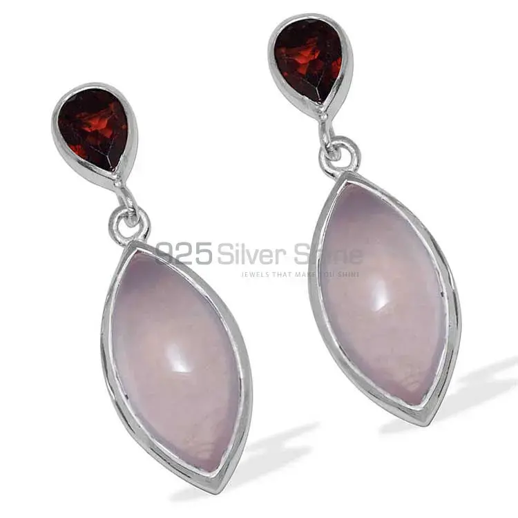 Natural Multi Gemstone Earrings Exporters In 925 Sterling Silver Jewelry 925SE891_0