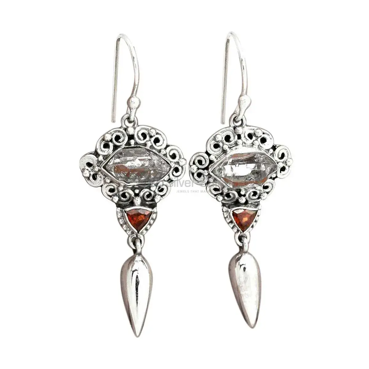 Natural Multi Gemstone Earrings In Fine 925 Sterling Silver 925SE2424_0