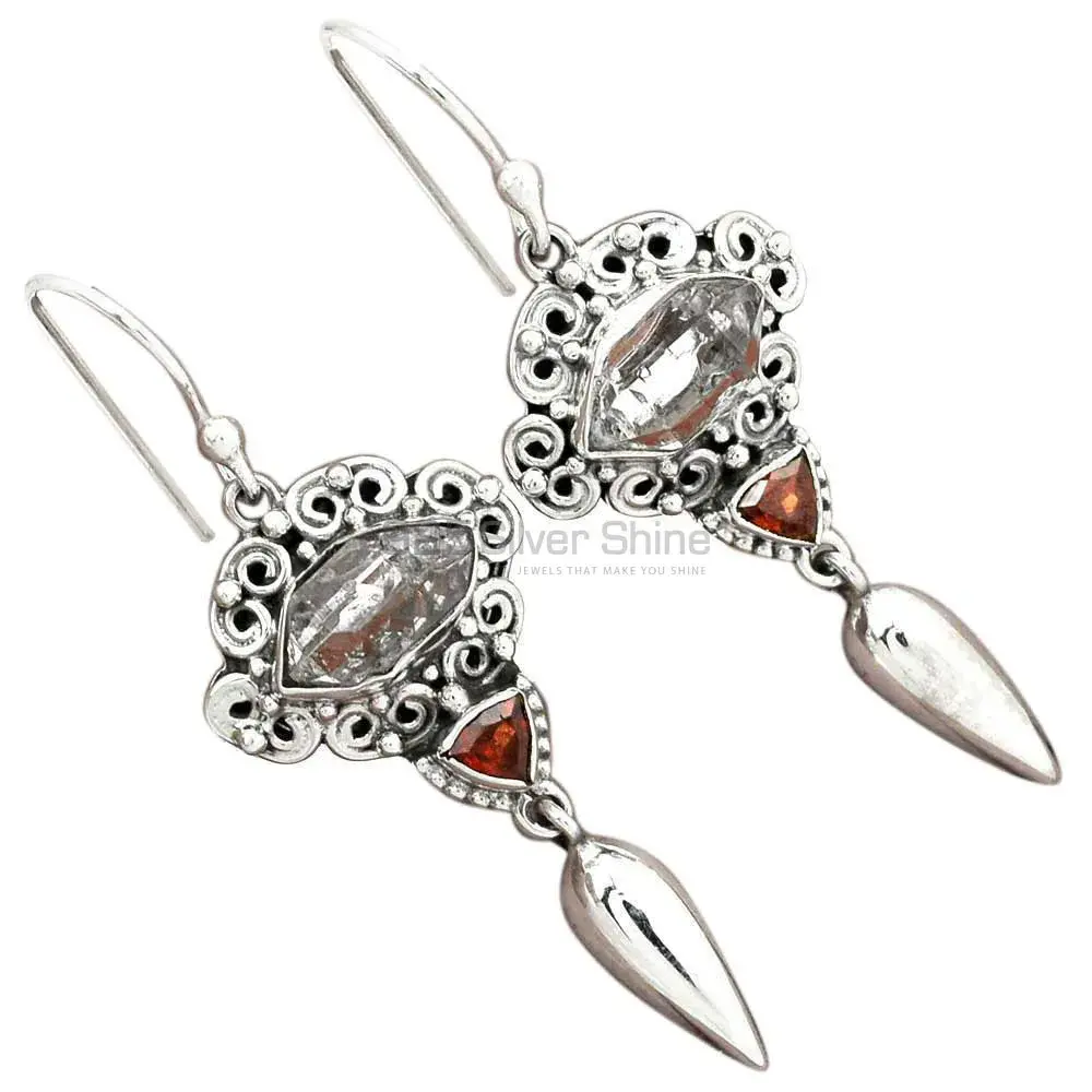 Natural Multi Gemstone Earrings In Fine 925 Sterling Silver 925SE2424_1