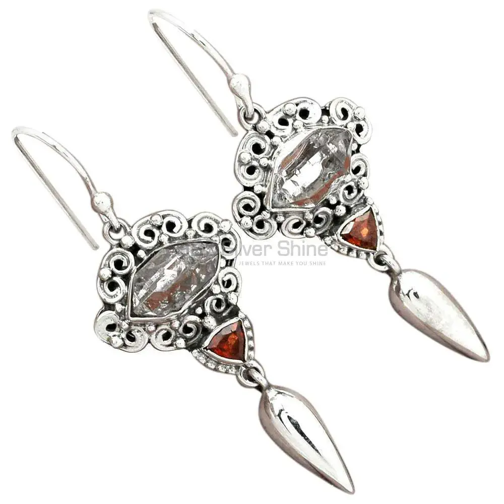 Natural Multi Gemstone Earrings In Fine 925 Sterling Silver 925SE2424_2