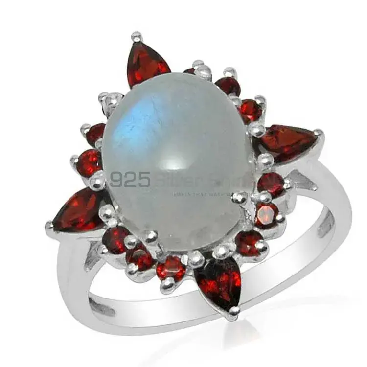 Natural Multi Gemstone Rings In 925 Sterling Silver Jewelry 925SR1478_1