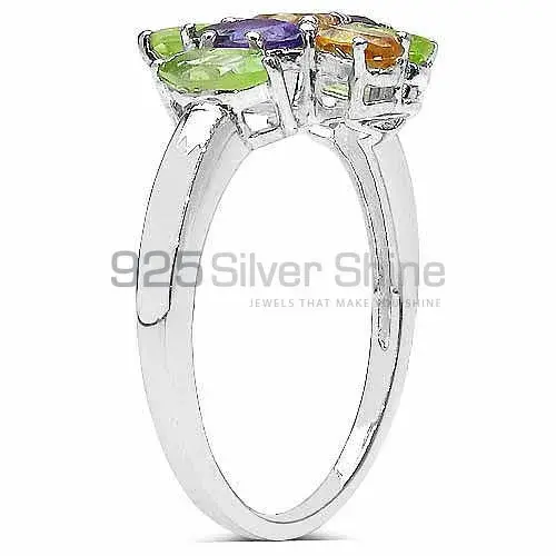 Natural Multi Gemstone Rings In 925 Sterling Silver 925SR3277_0